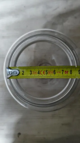 Coppa paralume in vetro trasparente