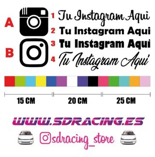 Pegatinas Instagram Personalizadas