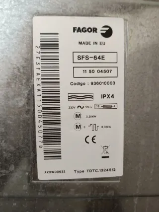 Secadora Evacuación Fagor