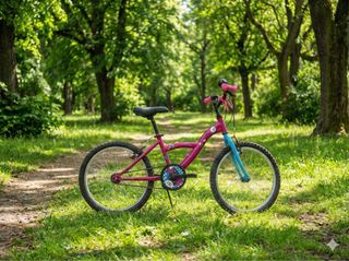 Bicicleta B'Twin 20 Rosa y Azul