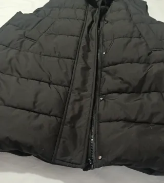 Chaleco acolchado oversize largo Zara negro