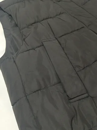 Chaleco acolchado oversize largo Zara negro