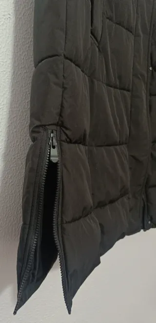 Chaleco acolchado oversize largo Zara negro