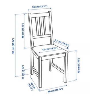 4 Sillas Ikea STEFAN blanco