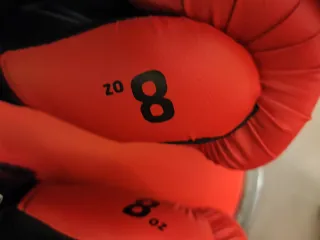 Guantes de boxeo Outshock rojos