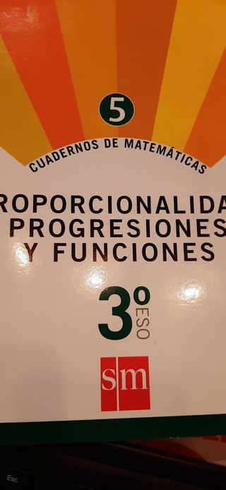 Cuaderno 5 de matemáticas. 3 ESO. Proporcionali...