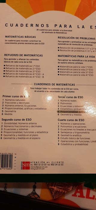 Cuaderno 5 de matemáticas. 3 ESO. Proporcionali...