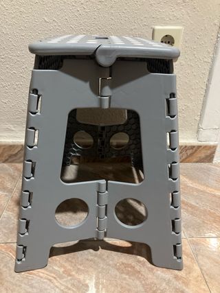 Taburete Plegable Gris La Bolata