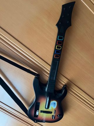 Batería y guitarras Guitar Hero Wii