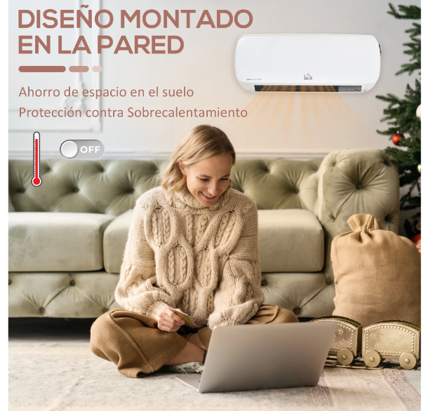 Calefactor Eléctrico Inca Bajo Consumo 1000W/2000W