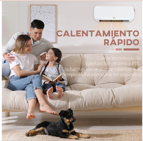 Calefactor Eléctrico Inca Bajo Consumo 1000W/2000W