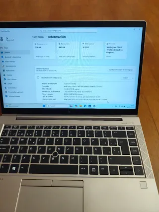 Portátil HP 845 G7 AMD 4750 16GB 256GB