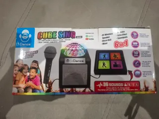 Cubo de baile y micrófono 6 en 1