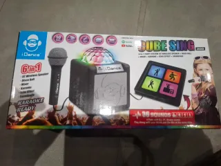 Cubo de baile y micrófono 6 en 1