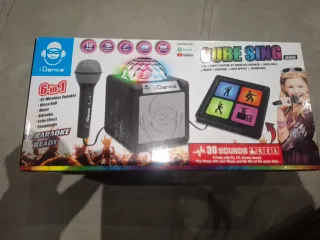 Cubo de baile y micrófono 6 en 1