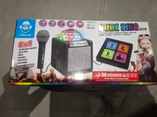 Cubo de baile y micrófono 6 en 1