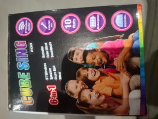 Cubo de baile y micrófono 6 en 1