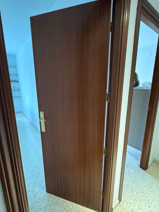 7 Puertas de Madera. Tres con cristal y 3 sin