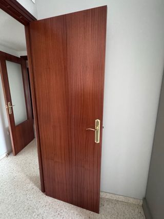 7 Puertas de Madera. Tres con cristal y 3 sin