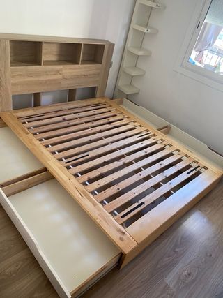 Cama de matrimonio 160x200 + cabecero.