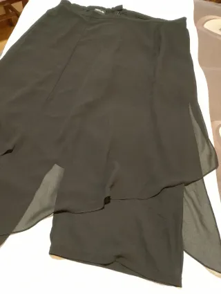 Falda pantalón doble capa gasa