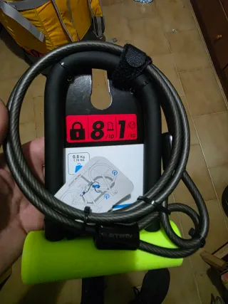 Candado U Bici con Cable