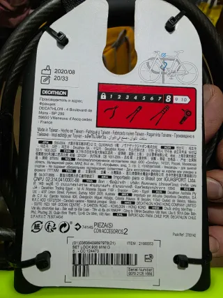 Candado U Bici con Cable