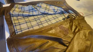 Chaqueta Cuero Black Café 1969 Marrón