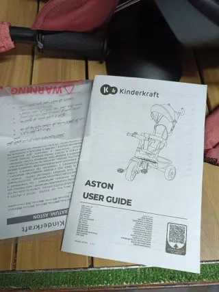 Triciclo Kinderkraft Aston Evolutivo Rosa