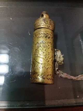 Antiche scatole in ottone decorate