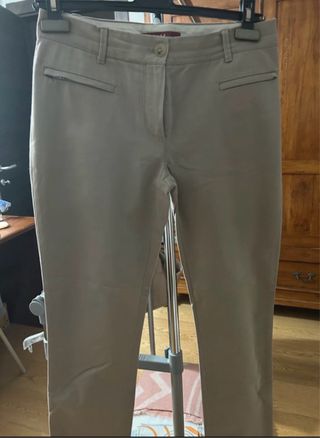 Pantaloni Max Mara Studio Beige Chino