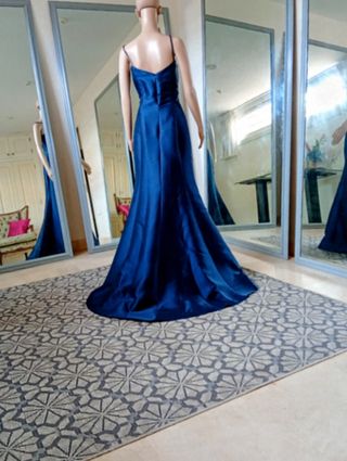 Vestido fiesta Ana Torres azul