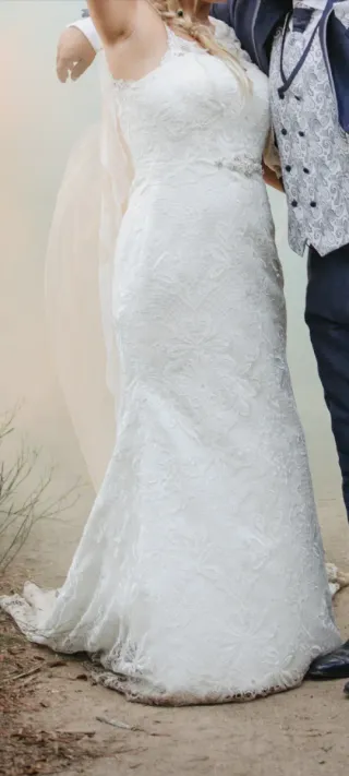Vestido de Novia Encaje Blanco