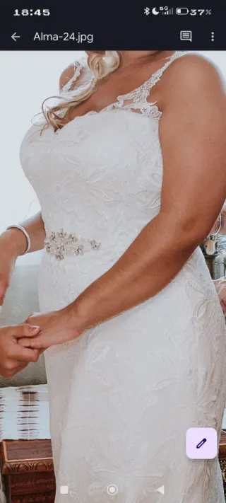 Vestido de Novia Encaje Blanco