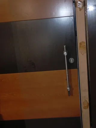 Puerta corredera grande madera