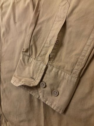 Camicia uomo beige manica lunga XL