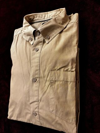 Camicia uomo beige manica lunga XL