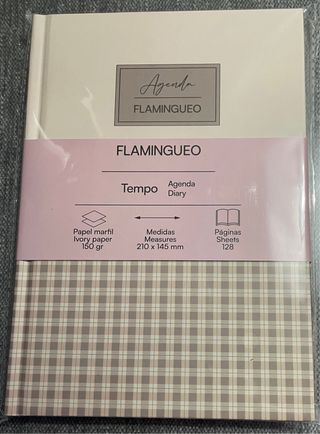 Agenda Flamingueo Tempo Ivory Paper