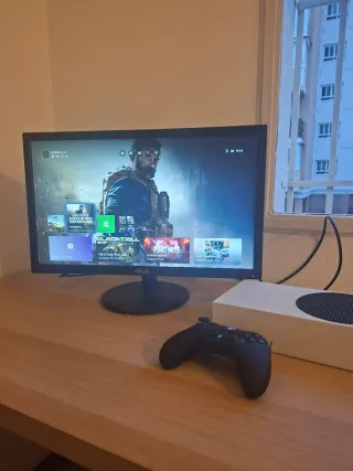 Xbox Series S + Mando Elite 2 + Monitor