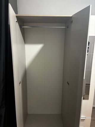 Armario blanco 3 puertas con espejo