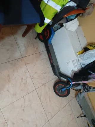 Patinete Eléctrico Azul para Piezas