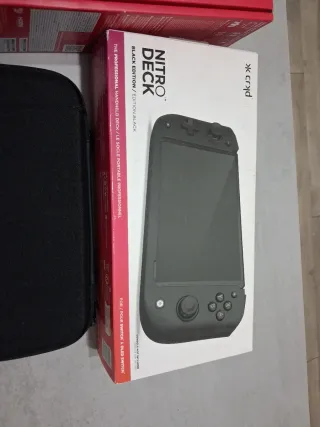 Nintendo Switch OLED + 2 Juegos + Nitro Deck