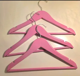 Lote 25 Perchas Infantiles Madera