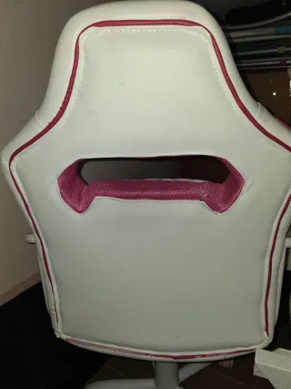 Sedia da Gaming AKR Rosa e Bianca