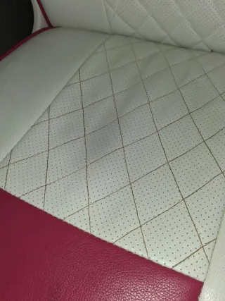 Sedia da Gaming AKR Rosa e Bianca