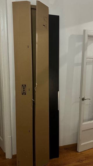 Puerta armario IKEA PAX 50cm Negro Marrón + Bisagr