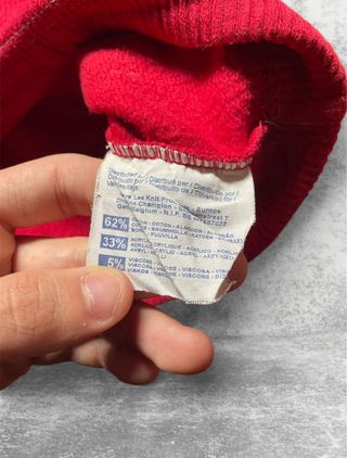 Sudadera Champion Vintage Roja - Logo Bordado -