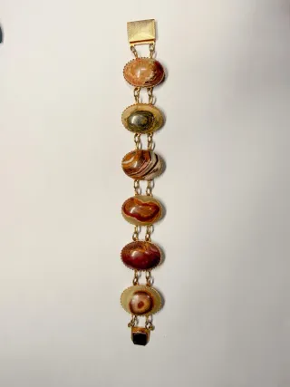 Bracciale Vintage Oro Pietre Naturali