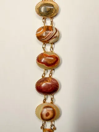 Bracciale Vintage Oro Pietre Naturali
