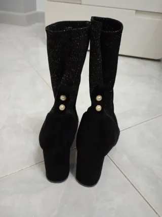 Stivaletti donna neri calzino Tg 36